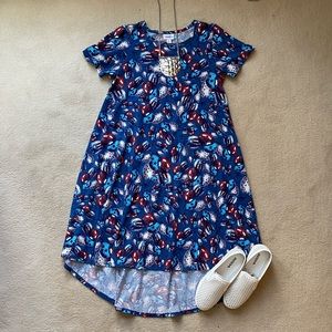 LuLaRoe Carly Celebrating America Swing Dress